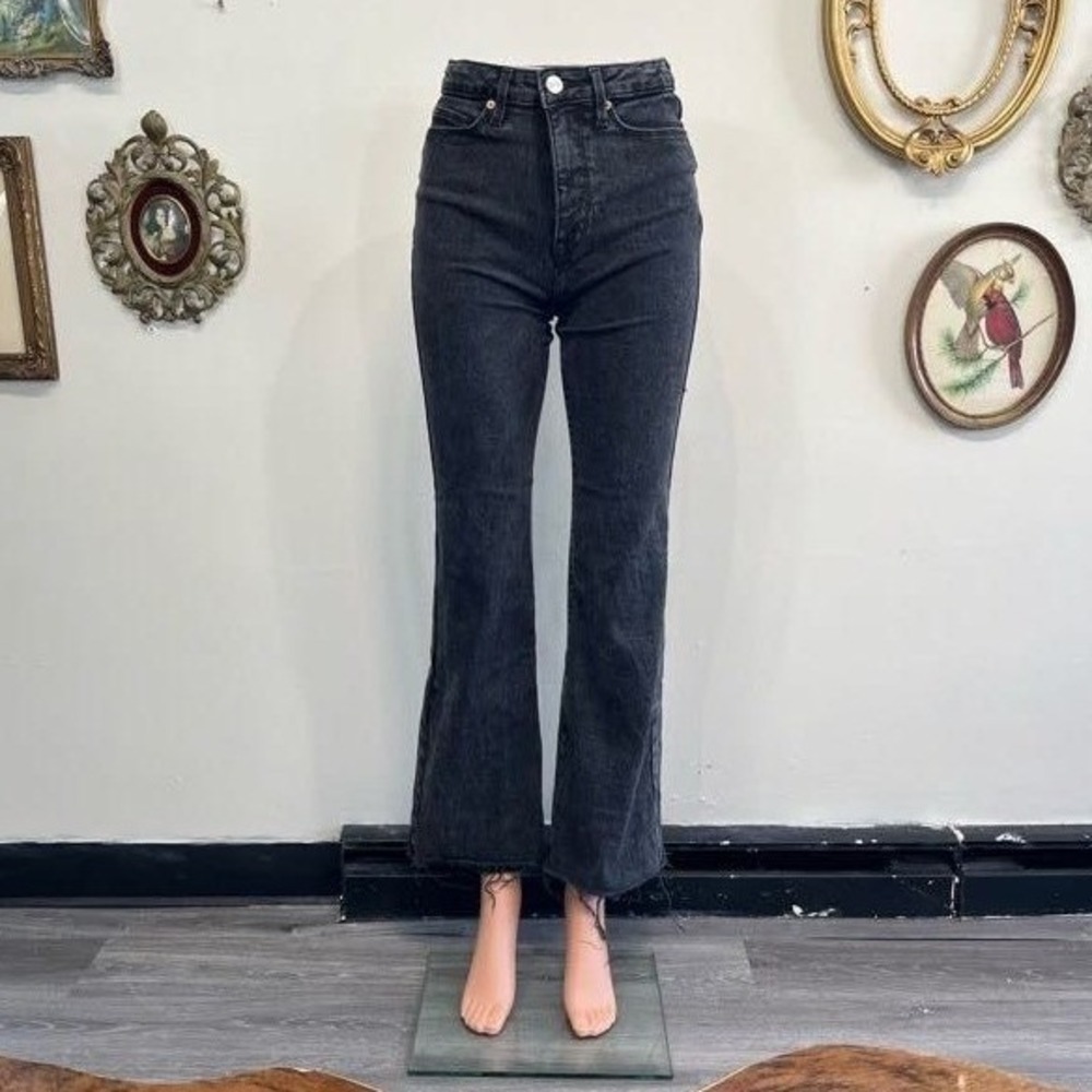 Avec Les Filles It Girl Flare Leg Jeans 5 Pockets Size 25 Black